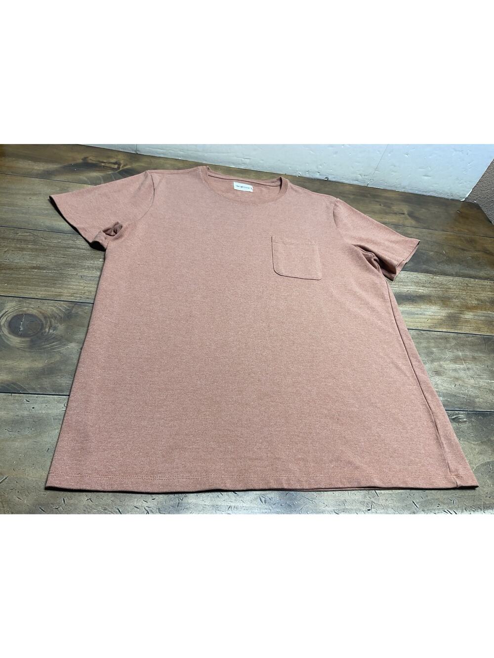 Taylor Stitch Heavy Bag Pocket Tee T-Shirt Mens Size 44 Faded Brick